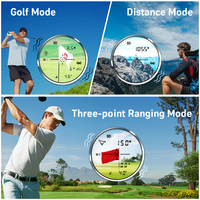 Télémètre de golf étanche IP66 avec interrupteur de pente, rechargeable, magnétique, 905 nm, précision 1 m, oculaire réglable, grossissement 7X