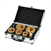 Jeu de forets diamantés brasés sous vide FORGE, tige M14 de 6 mm, longueur 60 mm, kit de scies cloches pour maçonnerie et carrelage, porcelaine