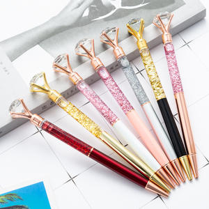 Bolígrafo Metálico Promocional Personalizado con Cristal Flotante y Diamantes, para Regalo de Chica, con Logotipo - Product Image 1