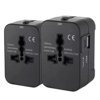 Adaptateur de voyage universel, prise internationale mondiale 110-250V, chargeur USB C PD multi-ports, logo personnalisé
