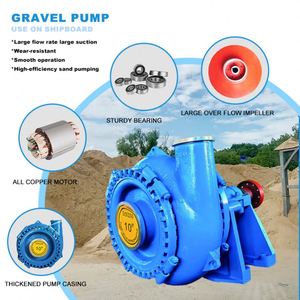 Bombas de Lodo con Excelente Rendimiento de Cavitación, Bomba de Arena y Grava Metallúrgica Resistente al Desgaste de 3 y 4 Pulgadas para Desagüe de Embalses - Product Image 2