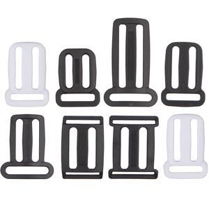 Adjustable Plastic Buckles For <b>Bag</b> And Luggage Black <b>White</b> Color Options Size R001 - Product Image 3