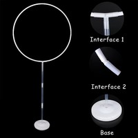 Décorations de mariage, fête d'anniversaire, baby shower, décoration de ballons, arche de ballons circulaire 163x73cm, support de ballons, kit de support