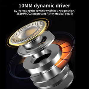 KZ Zs10 Pro <span class=keywords><strong>X</strong></span> 1DD + 4BA Hybrid Drive Hifi Giám Sát Âm Nhạc Tai Nghe Có Dây Tai Nghe Trò Chơi Thể Thao <span class=keywords><strong>In</strong></span>-Ear Earplug Sân Khấu Trực Tiếp 3.5Mm - Product Image 5