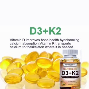OEM Vitamine <span class=keywords><strong>D3</strong></span> <span class=keywords><strong>K2</strong></span> Huile de Coco Softgel 2 en 1 Complexe de Vitamines Supports Calcium Soutien Os Solides Vitamine <span class=keywords><strong>D3</strong></span> <span class=keywords><strong>K2</strong></span> Capsule Softgel - Product Image 3