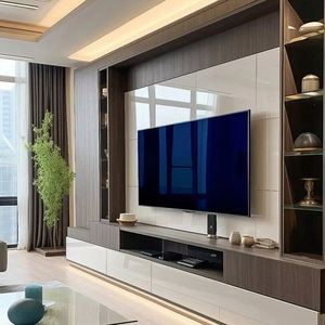 Italian Style Indoor Furniture Living Room Wood Coffee Table Light Luxury High Quality <b>TV</b> <b>Stand</b> <b>TV</b> Cabinet - Product Image 1