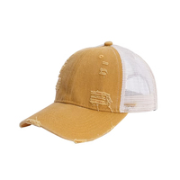 Topi Baseball Trucker Grosir Bahan Katun Bordir 3D Dicuci Bernapas Sporty Unisex Logo Custom