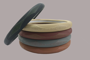 <span class=keywords><strong>Funda</strong></span> de Cuero PVC para <span class=keywords><strong>Volante</strong></span> de Coche, con Orificios de Ventilación, Transpirable, Protectora, Accesorios para el Interior del Coche - Product Image 2