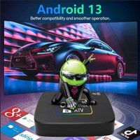 OM MAX 4K Android TV Box de Alta Calidad, Versión Android 14 Actualizada, Reproductor Multimedia de 8+128 GB