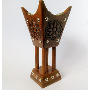 Juego de quemadores de incienso a precios directos de fábrica con quemador de incienso de madera maciza con superficie pulida para uso en aromatización del hogar - Product Image 1