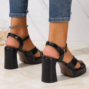 Sandalias de Tacón Alto con Tiras para Mujer, Primavera-Verano, Elegantes, con Punta en Pico y Tacón Delgado - Product Image 3