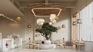 Mostrador de Exhibición para Cafetería y Restaurante, Muebles de Madera Sólida, Juego de Mesa y Sillas, Mostrador de Caja Moderno para Cafetería - Product Image 2