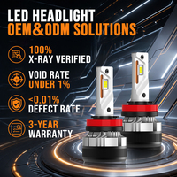 Ampoule de phare LED G12W 130W 6000K personnalisée en gros, générant 30000 lumens pour H4 H7 H8 9005 9006 avec une durée de vie longue durée