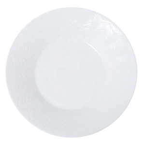 Ciotole in Ceramica Bianca Personalizzate per Pasta 8/9 Pollici, Ciotole in Gres per Hotel e Ristoranti, per Insalata, Zuppa e Spaghetti - Product Image 1