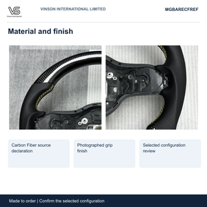 Volant en fibre de carbone pour Mercedes-Benz Classe G, configuration sélectionnée Open Center MGBARECFREF - Product Image 3