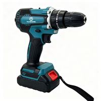 Kit de Taladro Eléctrico sin Escobillas de 21V de Alta Calidad, Adecuado para Trabajos de Mantenimiento y Decoración.
