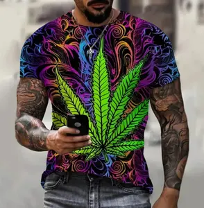 Модные зеленые листья 3D печать мужские футболки. Футболка wwwxxxcom Размер s m l xl xxl xxxl ropa hombre
