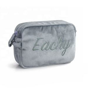 Роскошная бархатная косметичка с вышивкой, косметичка - Product Image 4