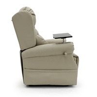 Geeksofa Chaise inclinable moderne Quad Motor Power Electric Medical Lift Riser Power Headrest Support lombaire Cadre en bois pour personnes âgées