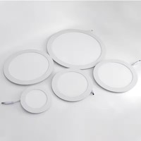 Offre Spéciale panneau lumineux mince ultra-mince rond en aluminium intégré à LED d'intérieur