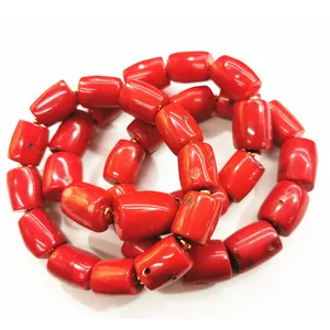 Natural Stone Beaded Bracelet Red Coral Gemstone Crystal Elastic Lucky Bracelets