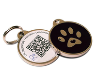 Porte-clés de contrôle d'accès en PVC époxy avec logo personnalisé, code QR pour animaux de compagnie, NFC 13,56 MHz ISO 14443A