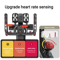 Vélo de spinning commercial avec système de contrôle magnétique silencieux et protection double pour la machine de cyclisme