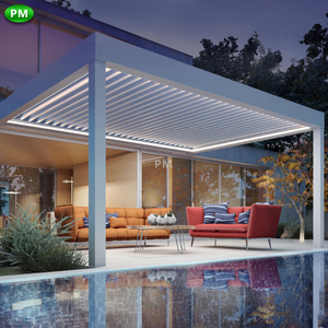 2-20% remise pavillon <span class=keywords><strong>jardin</strong></span> extérieur Aluminium gazébo toit électrique Pergola <span class=keywords><strong>jardin</strong></span> d'hiver - Product Image 4