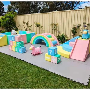 Fabbrica su misura Macaron Soft Play Ball Pit per interni ed esterni commerciali noleggio morbido parco giochi per bambini piscina per bambini - Product Image 1