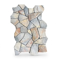 Panneau mural en mousse de polyuréthane PU écologique au design moderne, revêtement extérieur décoratif imitation brique, panneau mural métallique pour chambre froide d'hôtel