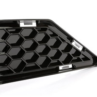 Grille supérieure avant pour Ford Mustang GT EcoBoost 2018-2019, grille de radiateur en maille ABS noire avec support d'emblème