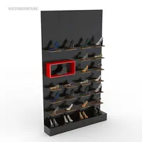 تجهيزات تخزين الحائط حذاء نسائي ذو كعب عالٍ رف شاشة