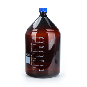 Bình thuốc thử thủy tinh borosilicat trong suốt màu hổ phách nâu, loại GL45, dung tích 3L, 5L, 10L, 20L - Product Image 2