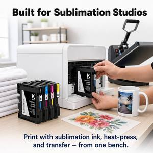 Cartouche de sublimation thermique compatible <span class=keywords><strong>HP</strong></span> pour imprimantes couleur Rico h SG500/Sawgrass SG1000 – Fournitures de bureau complètes - Product Image 6