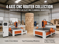 Routeur CNC 4 axes 1325 haute productivité avec moteur servo pour le bois, l'acrylique, le contreplaqué, le MDF, la gravure et la fabrication de meubles