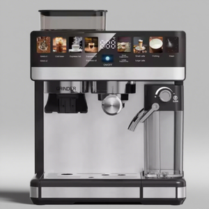 เครื่องชงกาแฟเอสเพรสโซ่อัตโนมัติ พร้อมเครื่องบดในตัว หน้าจอสัมผัส แรงดัน 19 บาร์ ตัวเครื่องสแตนเลส สำหรับใช้ในบ้าน - Product Image 4