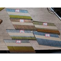 Agrafes de charpente industrielles en fil d'acier, à tête coupée, 30 et 34 degrés, pour agrafeuse à bande de papier, avec revêtement diamanté, pour portes en bois