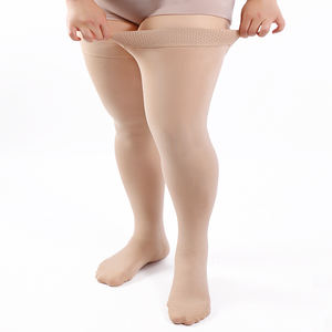 Talla grande personalizada 20-30 mmHg Nailon antideslizante Mujeres Anti Varices Muslo Alto Punta cerrada <span class=keywords><strong>Medias</strong></span> de <span class=keywords><strong>compresión</strong></span> - Product Image 1