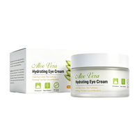 Crème hydratante pour les yeux à l'aloe vera 50 ml, squalane, hyaluronate de sodium, atténue les rides du contour des yeux, raffermissante, éclaircissante, pH équilibré, OEM ODM