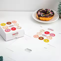 Boîte de nourriture Biscuit gâteau avec impression de qualité alimentaire logo personnalisé boîtes d'emballage en papier kraft pour pain pâtisserie donut macaron biscuit carton