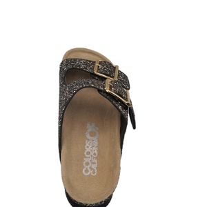 Ultimi Modelli di Tendenza: <span class=keywords><strong>Ciabatte</strong></span> in Plastica da Donna <span class=keywords><strong>con</strong></span> Borchie Nere e Argento, Fibbie, Velcro e Suole Spesse in <span class=keywords><strong>Sughero</strong></span> - Product Image 3