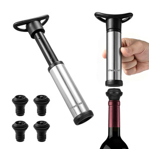 Bouchon de bouteille de <span class=keywords><strong>vin</strong></span> rouge <span class=keywords><strong>sous</strong></span> <span class=keywords><strong>vide</strong></span> avec pompe à air intégrée, 4 valves réutilisables anti-fuite, scellant pour bouteille de <span class=keywords><strong>vin</strong></span>, pompe à <span class=keywords><strong>vide</strong></span> pour <span class=keywords><strong>vin</strong></span> - Product Image 1