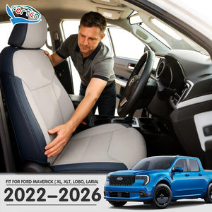 Модифицированные чехлы для сидений 2022-2026 Ford Maverick XL XLT Lariat, индивидуальные роскошные кожаные чехлы, полный комплект, набор чехлов для сидений Ford - Product Image 1