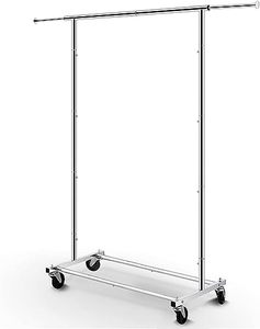 Trung tâm sang trọng bán buôn nhà máy cửa hàng đồ đạc kim loại di động Chrome Kệ tầng đứng quần áo hiển thị cho quần áo - Product Image 1