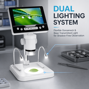 Nuevo Microscopio Digital con Pantalla <span class=keywords><strong>de</strong></span> 5 Pulgadas, Lupa <span class=keywords><strong>de</strong></span> Alta Resolución 1000X para Identificación <span class=keywords><strong>de</strong></span> Joyas y <span class=keywords><strong>Reparación</strong></span> Electrónica - Product Image 2