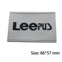 Écussons d'étiquette en cuir véritable de denim de logo de fournisseur d'usine pour des jeans
