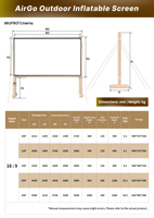 2025 tendances chaudes Wupro 200 pouces écran de Projection arrière extérieur 4K UHD 16:9 PVC souple blanc mat écran de projecteur gonflable