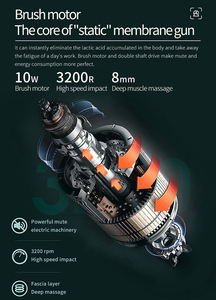 Di alta qualità portatile tessuto profondo muscolare pistola massaggio Mini Fascia pistola per gli uomini e le donne - Product Image 6