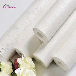 Papel tapiz 3d para decoración de interiores, papel tapiz para pared lateral, diseño de estudio de interiores, blanco nieve, decoración de pared, Coreano