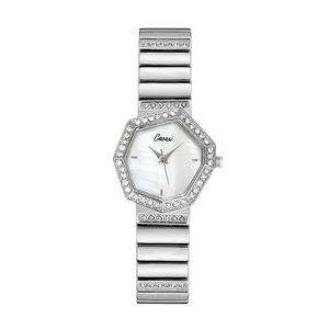 Montre de luxe personnalisée <span class=keywords><strong>pour</strong></span> femmes avec cadran hexagonal, face en nacre, mouvement à quartz étanche, cadeau - Product Image 6